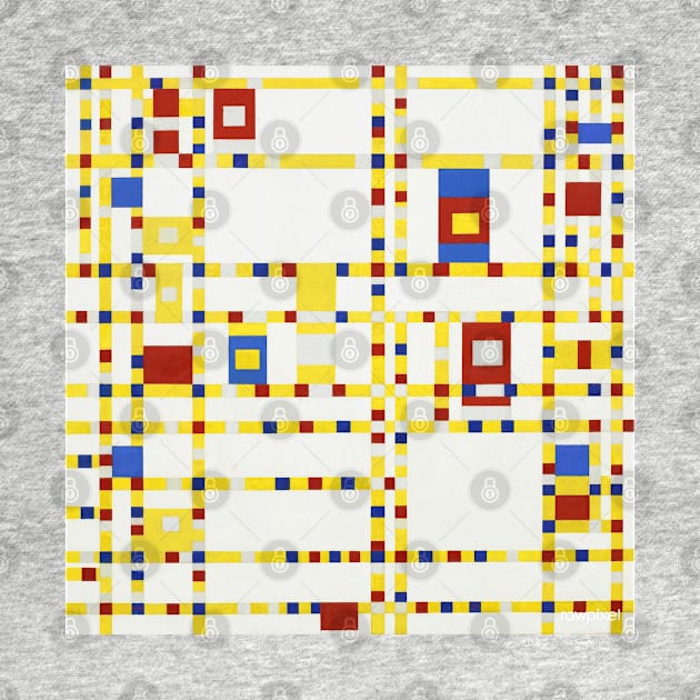 Piet Mondrian Broadway Boogie Woogie by seacucumber